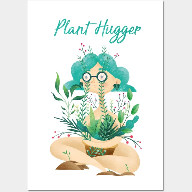 Plant Hugger Wall Art by Gummy Illustrations